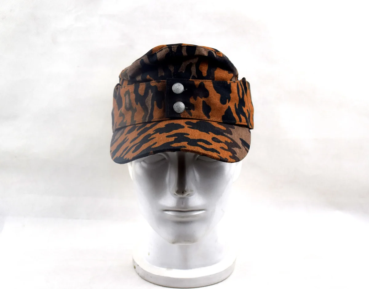 

Military Reenactments WW2 WWII German OAK Autumn Leaf hat Camo Cap Replica 61cm XXXL