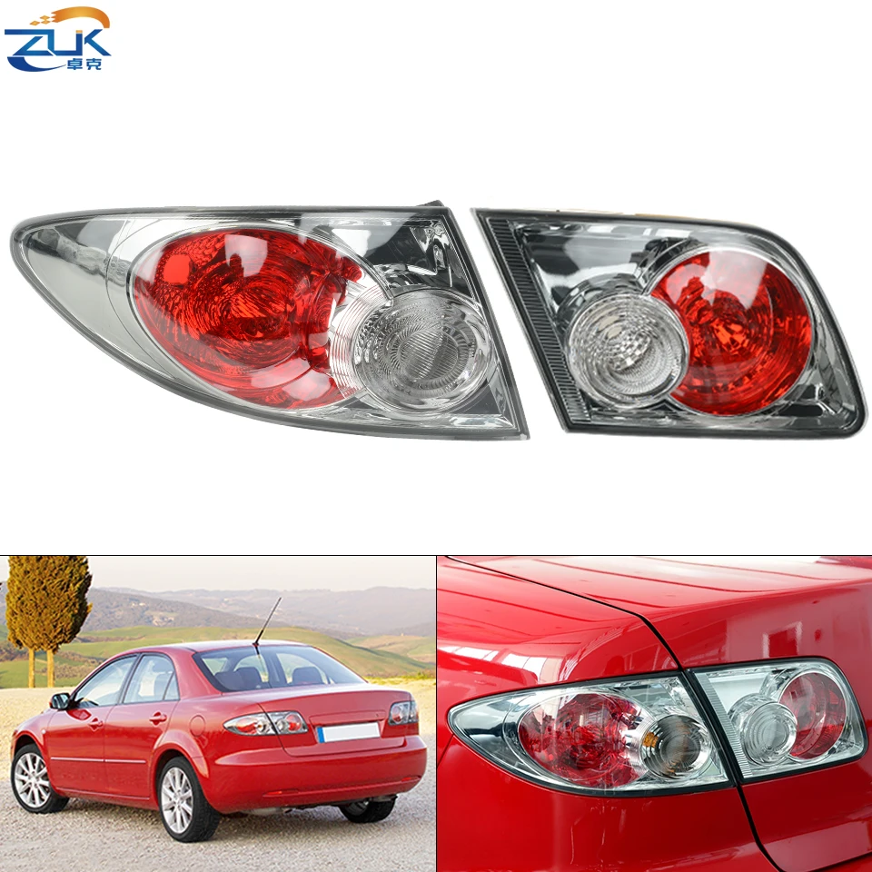 Lampka nakładka na tylny zderzak ZUK do Mazda 6 GG Sedan 2002-2015 M6 sportowa tylna lampa tylna z tylnym pokrywa bagażnika hamulcowym