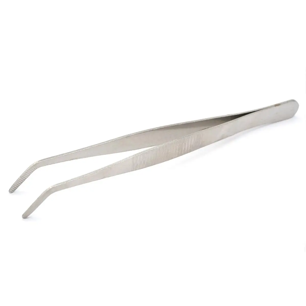 16 Cm Rvs Tweezer Gebogen Ronde Tip Chemie Medische Tool Lab Gebruik