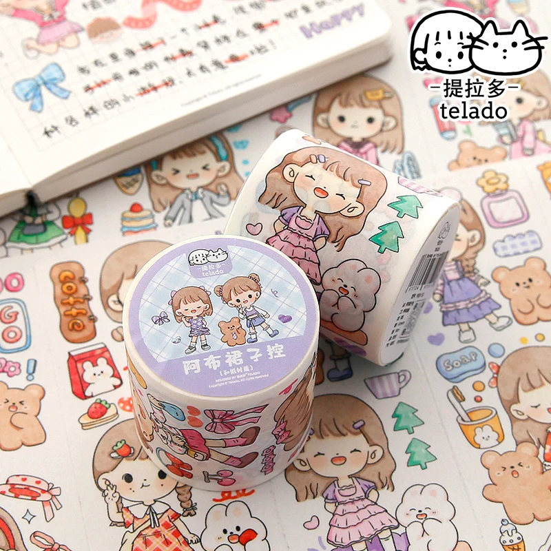 

1pcs/lot Masking Tapes Abu Go Shcool diary Decorative Adhesive Scrapbooking DIY Paper Japanese Stickers