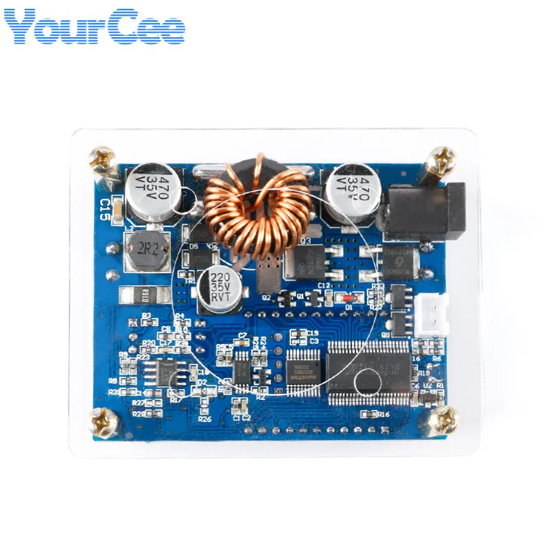 ZK-DP60 DC DC Automatic Boost Buck Converter Board 60W 6A Adjustable Step Up Down Power Module Solar Charging Display Shell