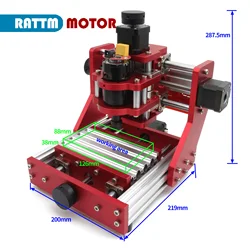 CNC 1310 mini máquina de grabado láser para carpintería, enrutador de escritorio, marco de Metal completo con pinza ER11