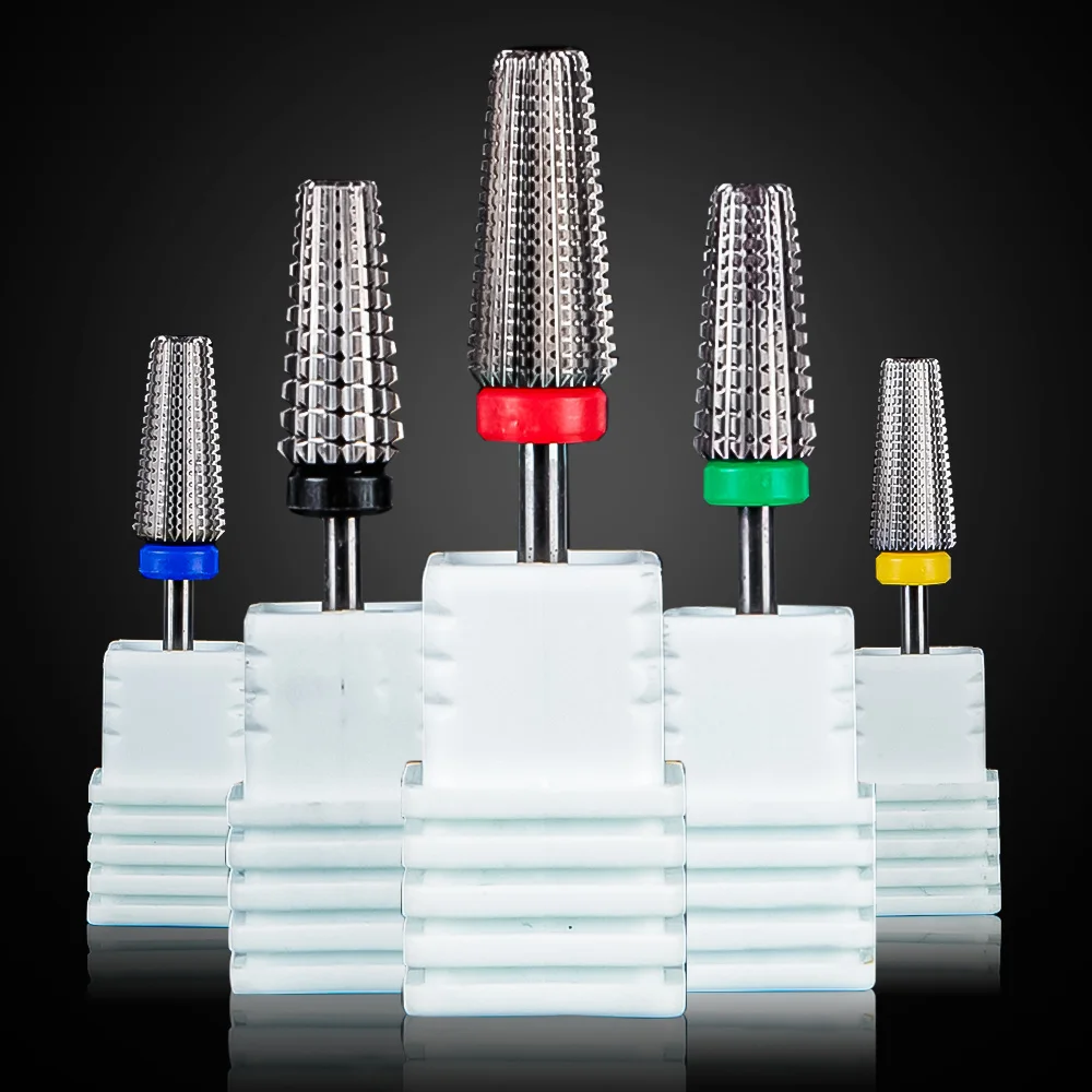 Broca de carburo de tungsteno para uñas, fresa eléctrica para manicura, equipo de limpieza de cutículas, accesorios de pedicura, herramientas
