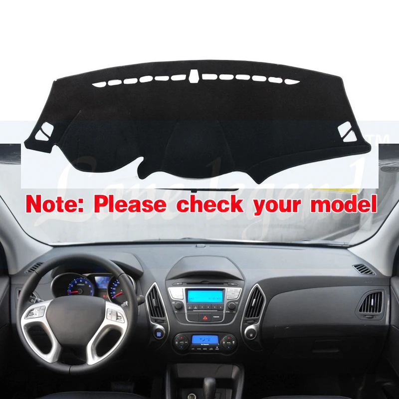 For Hyundai IX35 Tucson 2010-2015 Left Hand Drive Car Dashboard Covers Mat Shade Cushion Pad Carpets Accessories