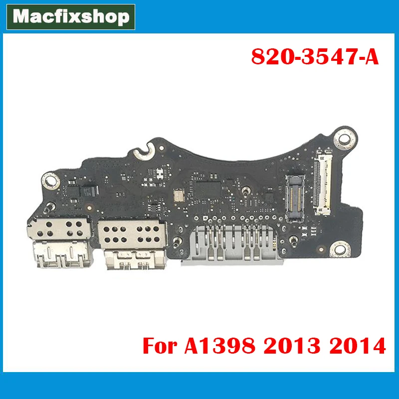 

Оригинальная USB-плата A1398 2013 2014 года для MacBook Pro Retina 15 дюймов A1398 ввода/вывода USB SD-кардридер плата 820-3547-A замена