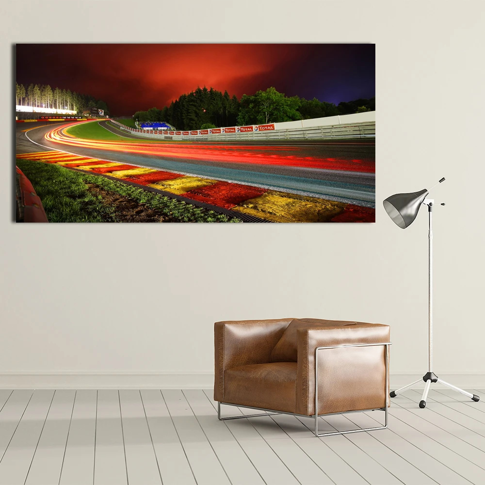 

Canvas Printed Pictures Wall Art Painting Nurburgring Rally Road Home Decoration Poster For Living Room