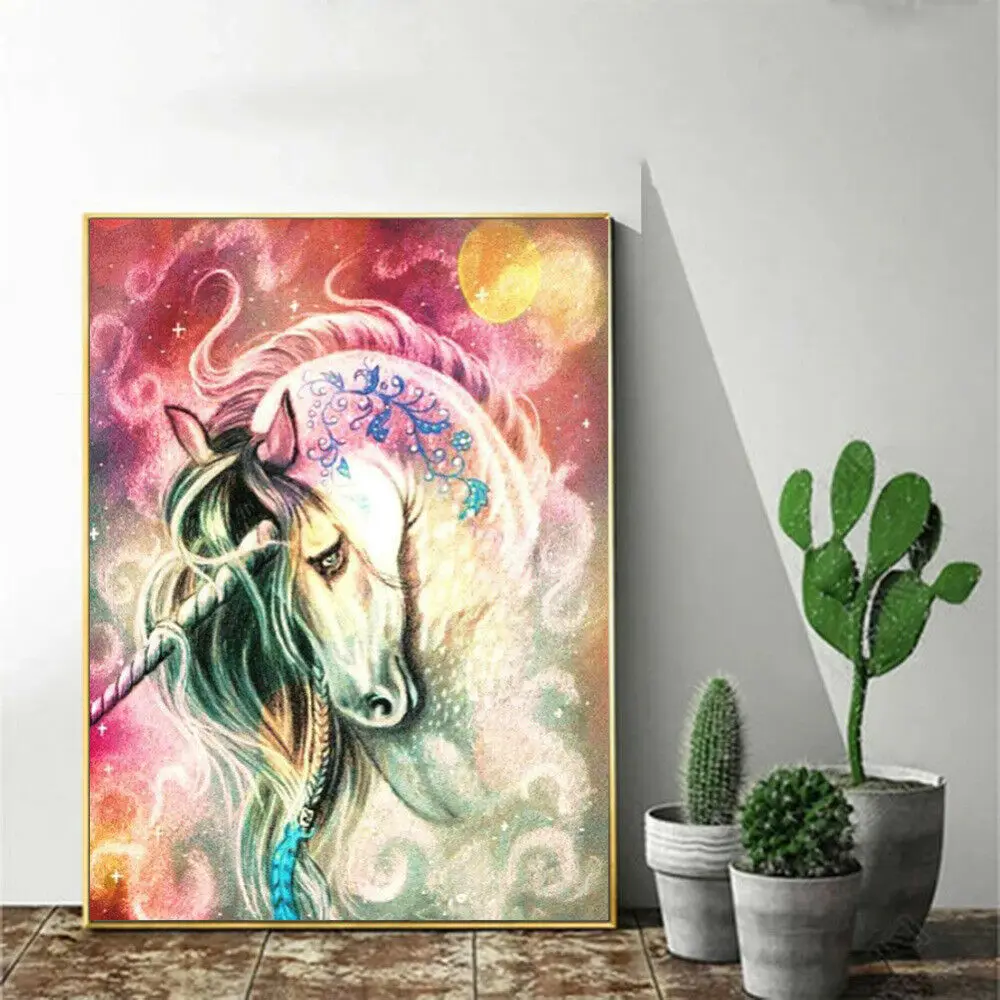 DIY 5D Diamond Painting Animal Unicorn Full Drill,Diamond Paintings Pictures Arts Craft for Home Wall Decor