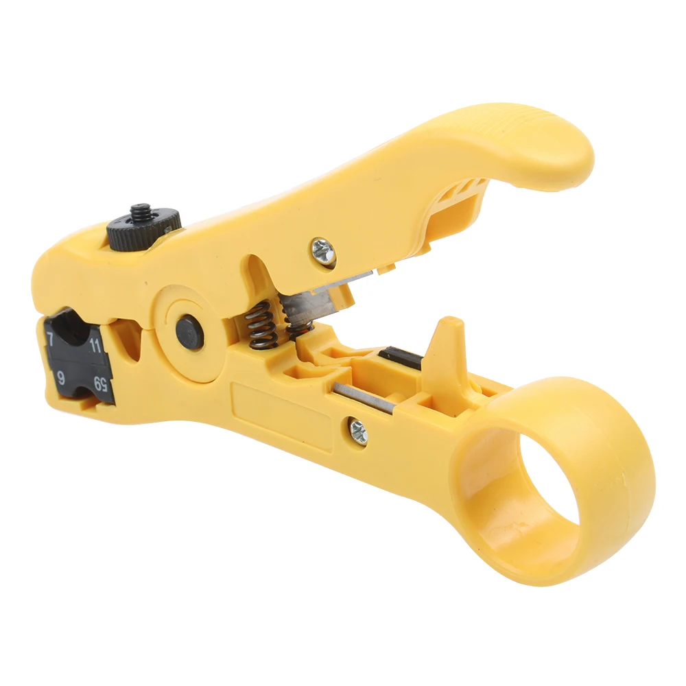 Pinza spelafili coassiale UTP Cat5 Cat6 piatta o rotonda strumento universale per spelacavi spellafili pinza spelafili per rete