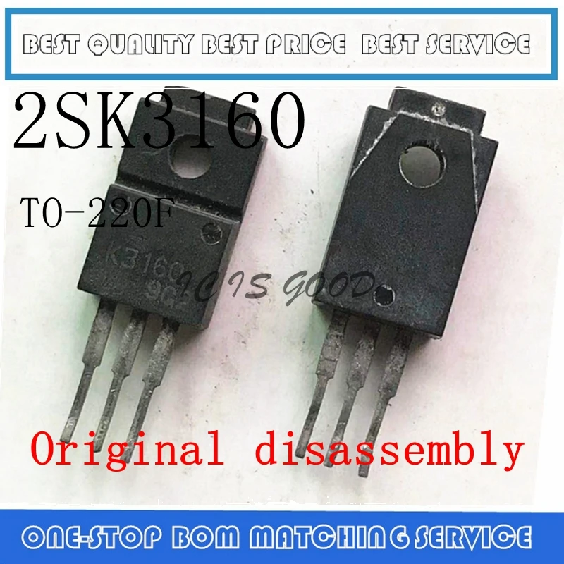 20PCS-100PCS 2SK3160 K3160 200V 10A TO-220F  Original disassembly