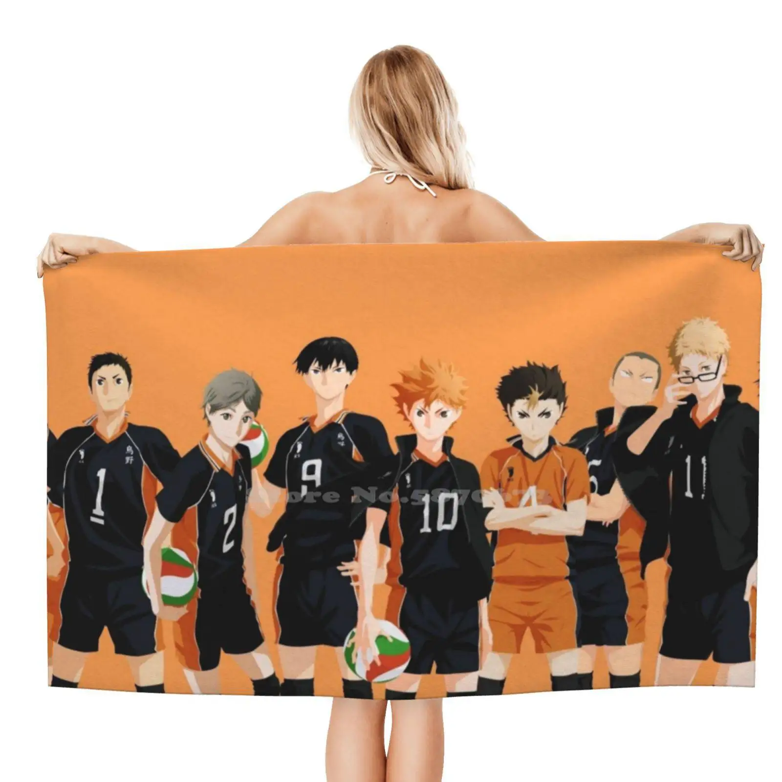 Cute Haikyuu Anime Sticker Otaku Best Gift Microfiber Bath Towel Beach Towel Haikyuu Oikawa Manga Anime Haikyu Haykiuu Haykiuu