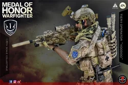 SS106 1/6th US Navy SEAL Team Special Army Soldier Voodoo AOR1 Camouflage MK17 Weapon Full Set Can't Be Fired For Doll Figures