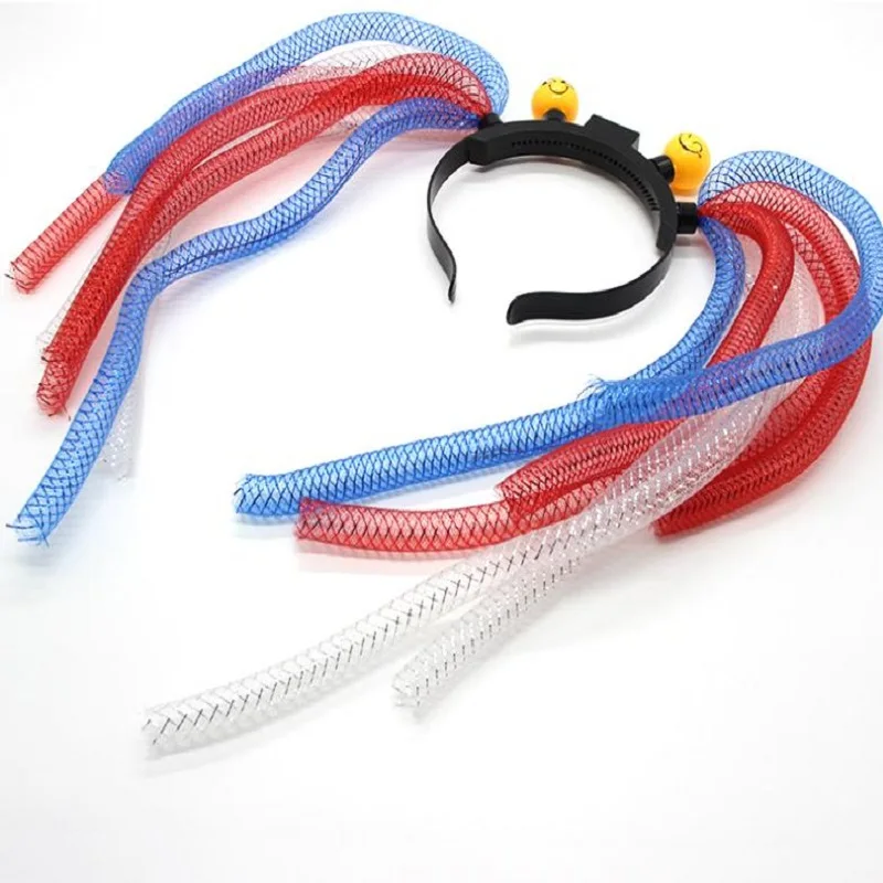 Multicolored 15mm 5M/lot Mesh Tubing DIY Braid ornament of hair band Wide Mylar Tinsel Mesh Tube LED Light accessories