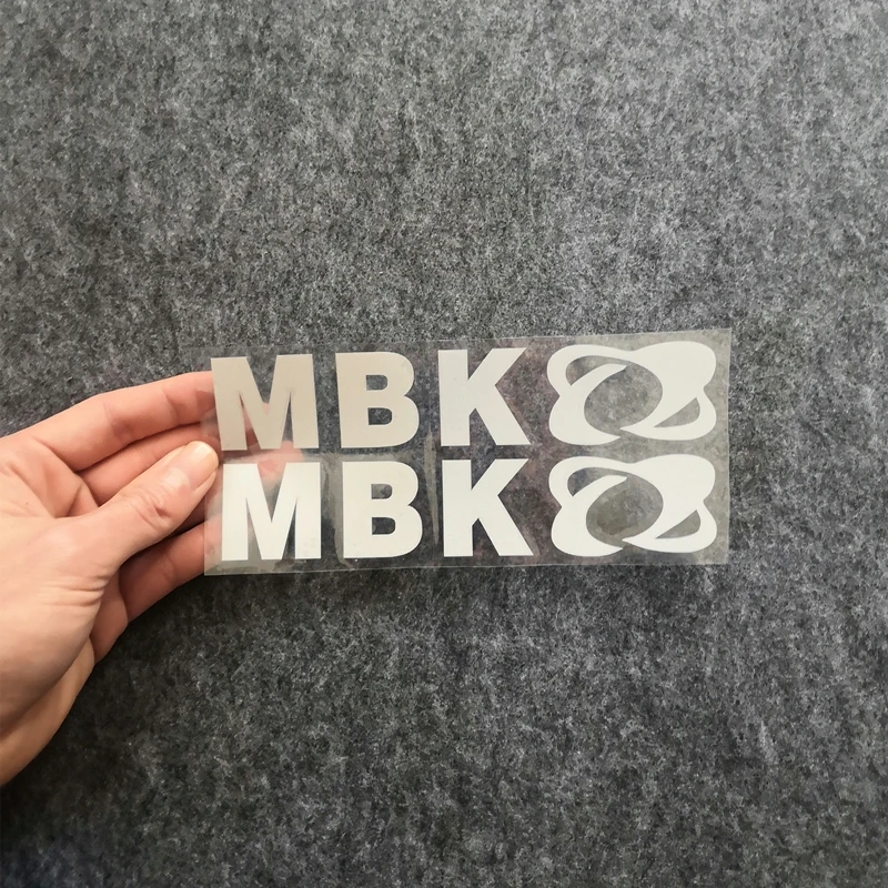 2pcs Motorcycle Refit Personalized Sticker Motorcycle MBK Logo  Decorative Colorful Laser Reflective Waterproof Decals for MBK