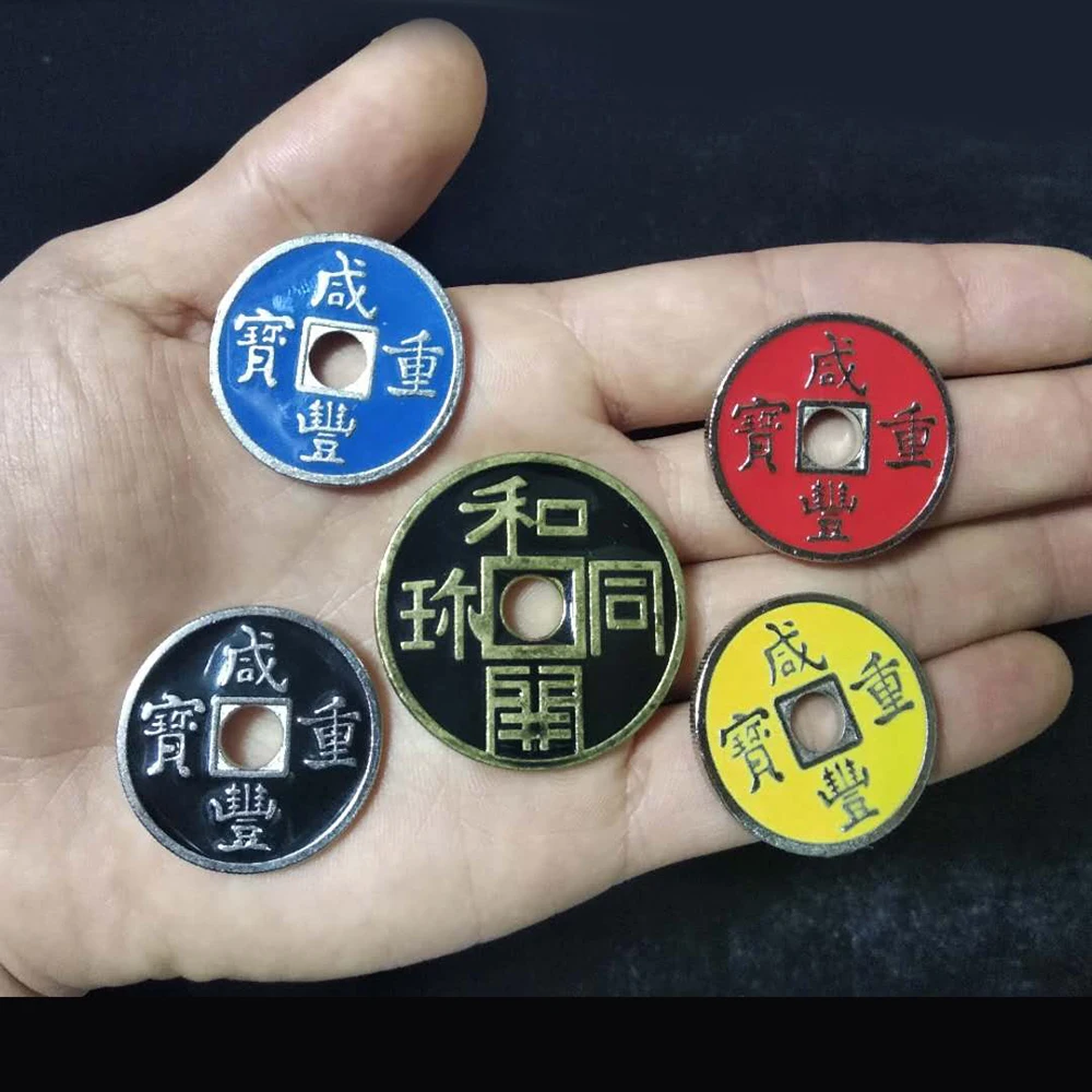 Chinese Half Dollar Morgen Japanese Coins Magic Tricks Toys Props Professional Magician