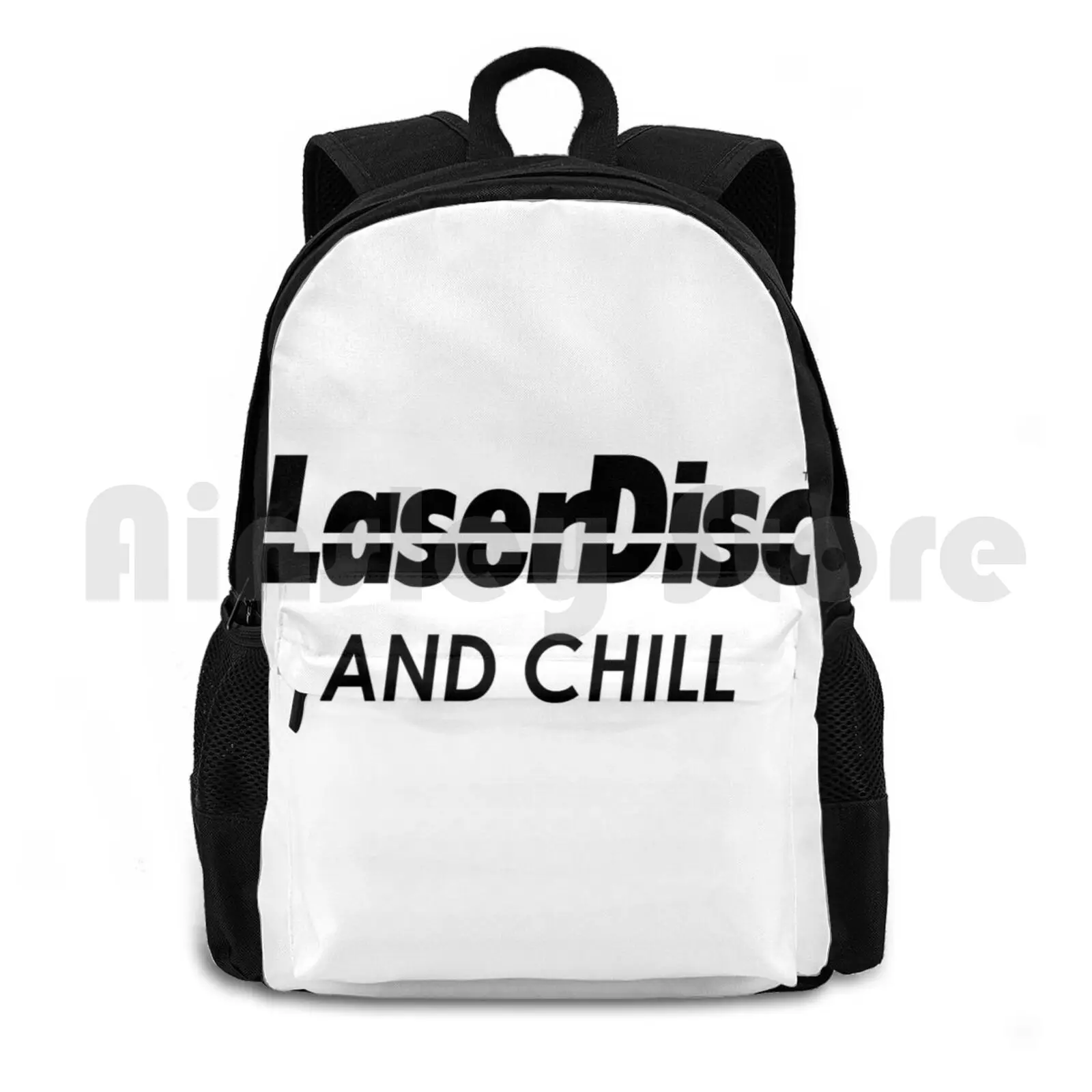 

Laserdisc And Chill Outdoor Hiking Backpack Waterproof Camping Travel Laserdisc Chill Netflix Movies Obsolete Media Format Video