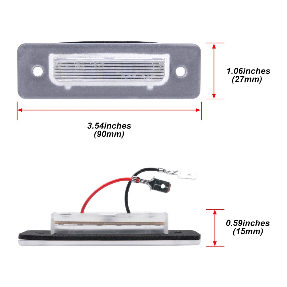Picture 4: 2pcs Canbus Led License Number Plate Light for BMW E30 1981-1994 E12 E28 E24 E23 M1 E26 Z1 Roadster Car Tail Light Accessories
