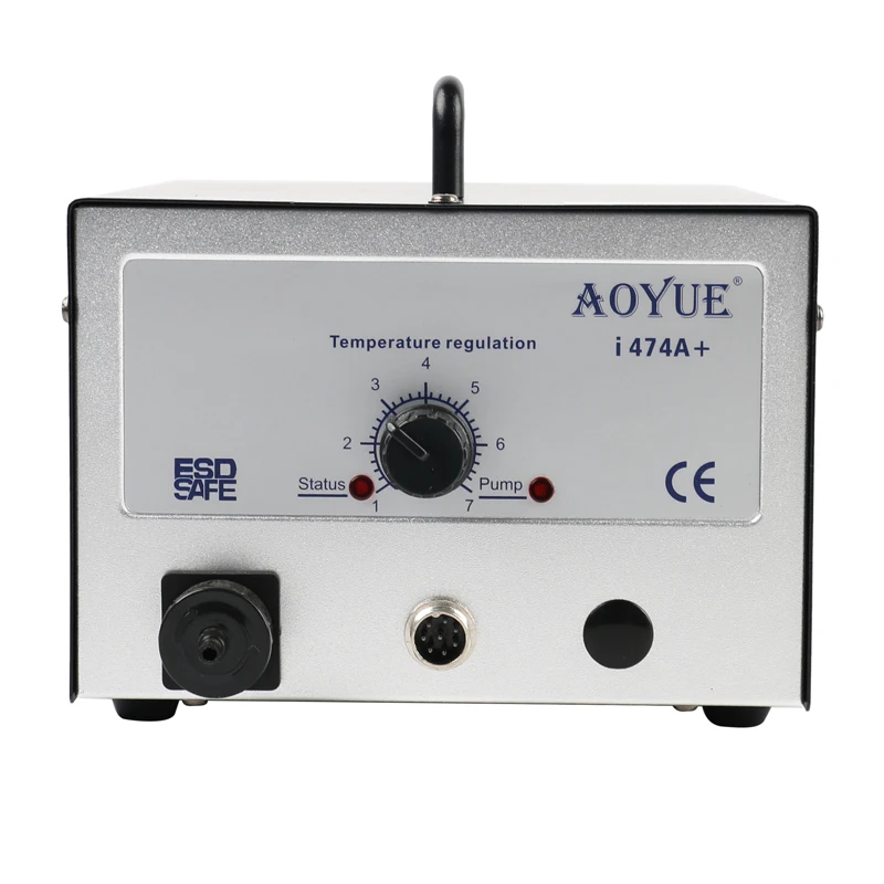 AOYUE Int 474A+ Electric Vacuum Desoldering Pump Solder Sucker Gun LED Display 3 inN 1 110V/220V BGA Suction Rework