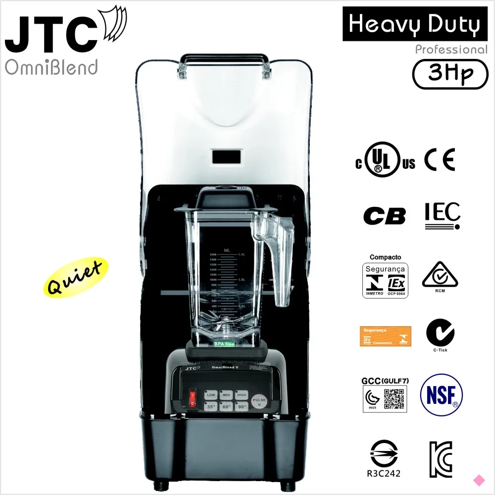 BPA Free 3HP Commercial Blender + Best Sound enclosure box, Model:TM-800AQ, FREE SHIPPING, 100% positive feedback!