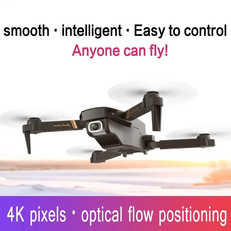 V4 Rc Drone 4k HD Wide Angle Camera 1080P WiFi fpv Drone Dual Camera Quadcopter Real-time transmission Helicopter Toys