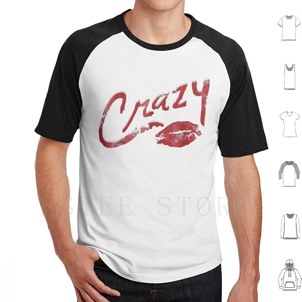 Crazy Red Lip Kiss You T Shirt Men Cotton 6xl Kiss Lips Kissing Lips Romantic About Love Affection Be Mine Big Mouth Couple