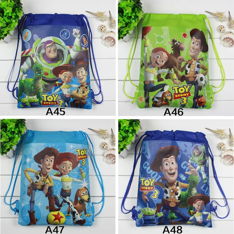 Anime Series Marvel Spiderman Frozen Mickey Mouse Storage bag Toy Story Action Figure Bag Toys Party Decor Kids Christmas Gifts