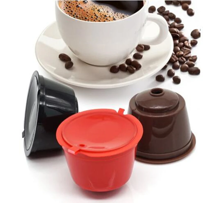 1Pcs Reusable Coffee Capsule Filter Cup for Refillable Caps Spoon Brush Filter Baskets Soft Taste Sweet