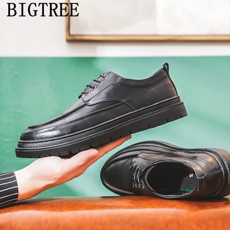 Brogue Shoes Men Formal Designer Shoes Men Classic Brown Dress Coiffeur Luxury Mens Shoes Casual Evening Dress Chaussure Homme