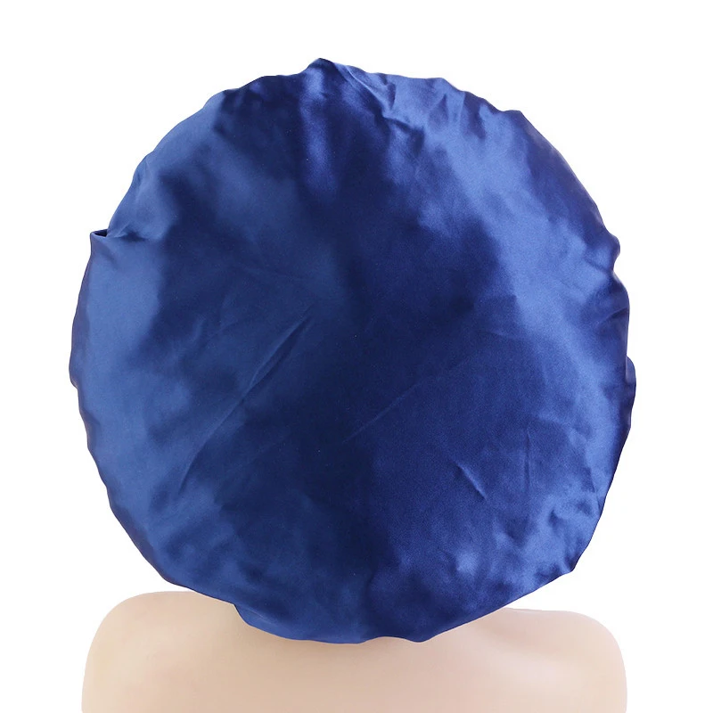 Diamonds Satin Nightcap Extra Large Wide Band Women Bonnet Hat Turban African Hijab Headscarf Hair Care Sleeping Night Sleep Cap