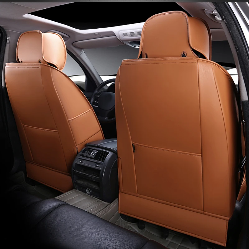 CARTAILOR Cowhide & PVC Leather Seat Covers Accessories for Jeep Grand Cherokee Seat Cover for Cars Seats Protector Front & Rear