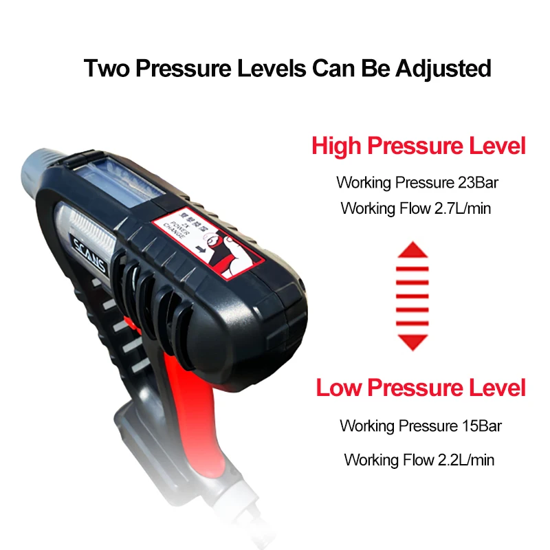 Quét S009 Máy Rửa Xe Áp Lực Cao Tự Mồi Hộ Gia Đình Di Động Sạc Giặt Hiện Vật Pin Lithium