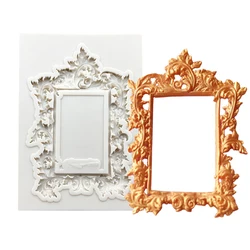 Photo Frame Silicone Mold Sugarcraft Cupcake Baking Mold Fondant Cake Decorating Tools