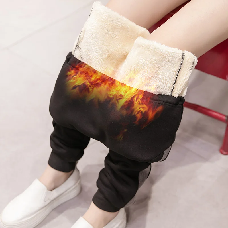 Winter Thick Warm Plus Velvet Cotton Maternity Pants Thermal Fleece Belly Sweatpants for Pregnant Women Sports Casual Jogger