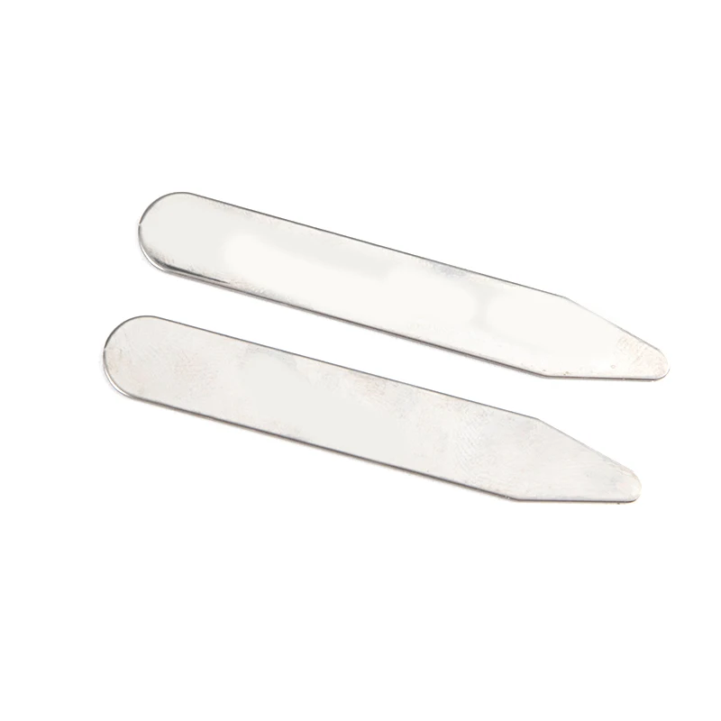 2 unids/set estancias de Collar de acero inoxidable huesos para la camisa de vestido de fiesta, herramienta de la joyería