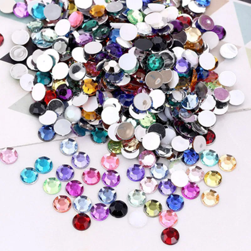 

200packs 3D Nail Art Decoration 2mm11 Mix Color Nail Rhinestone Small Nail Decoration Round Glitters Nail Art Shape D0454