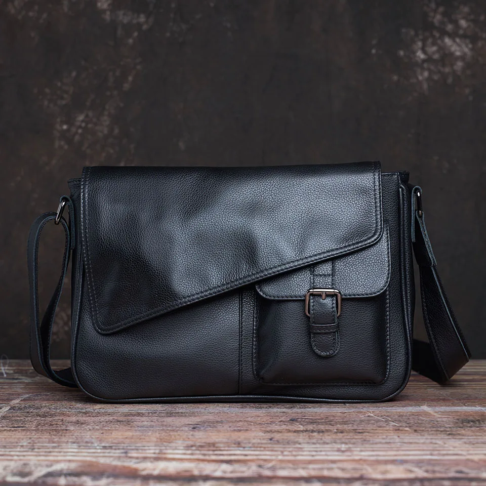 Casual Männer Umhängetasche Aus Echtem Leder Mode Schulter Tasche Hohe Qualität Leder Original Messenger Für 10,5 Zoll iPad NUPUGOO – Detail 7