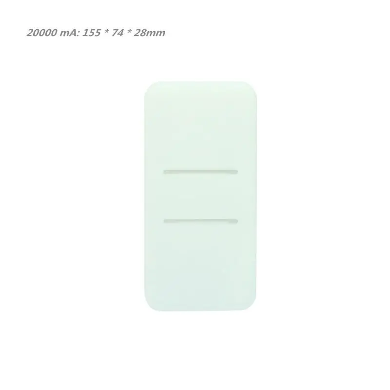 Silicone Protector Case Cover Skin Sleeve Bag for New 2 10000/20000mAh Dual USB Powerbank Accessory
