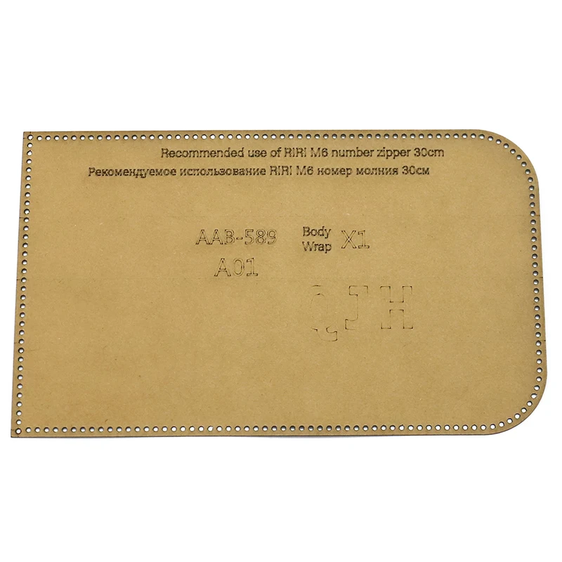 1Set DIY Kraft Paper Template New Fashion Zipper Pencil Case learning Tools Leather Craft Pattern DIY Stencil Sewing Pattern