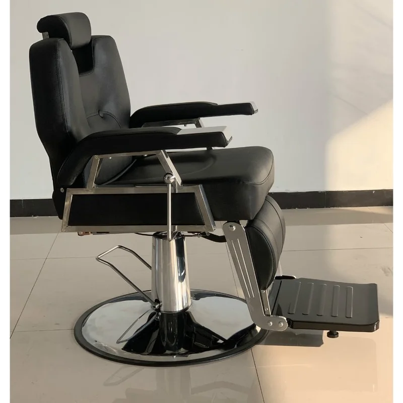 New Men Barber Shop Hair Cutting Leather Chair Supplies Swivel Rotatable Hairdressing Salon Multifunctional Commercia Furniture