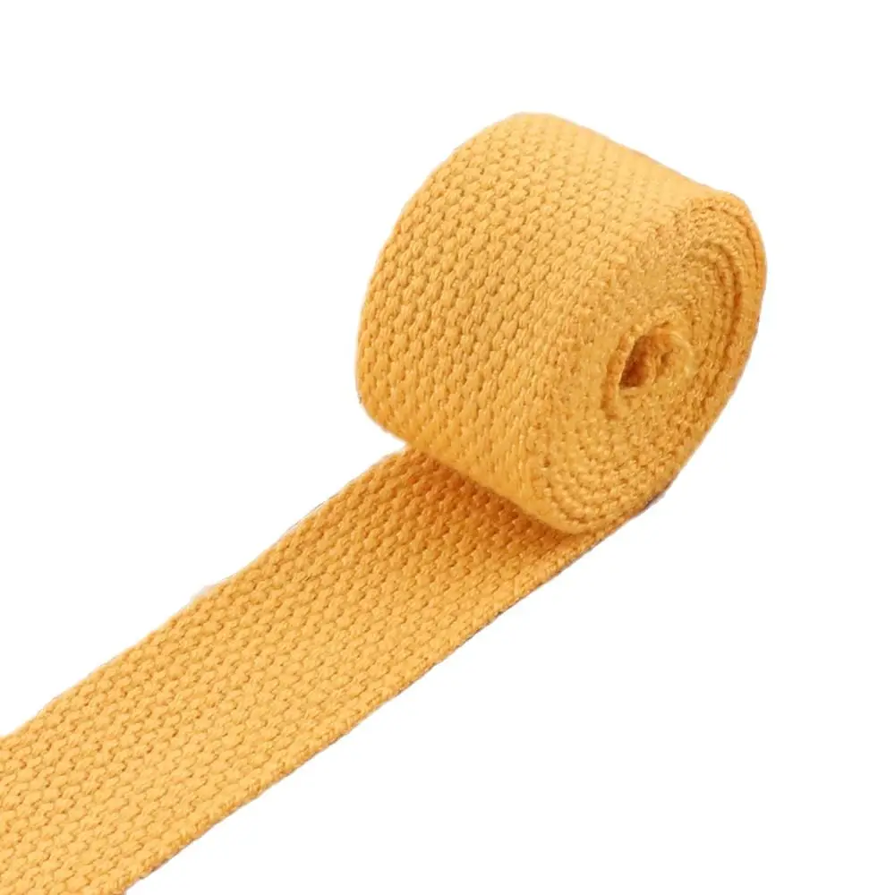 

1"Cotton Webbing solid color Orange Soft Key Fob Webbing Belt Keychain colorful webbing By The Yard-25mm