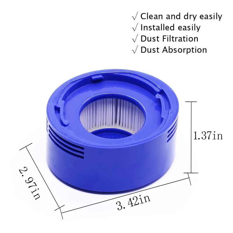 Für dyson v7 v8 schnur loser staubsauger 600-01/600-01 vorfilter hepa post filter ersatzteile zubehör