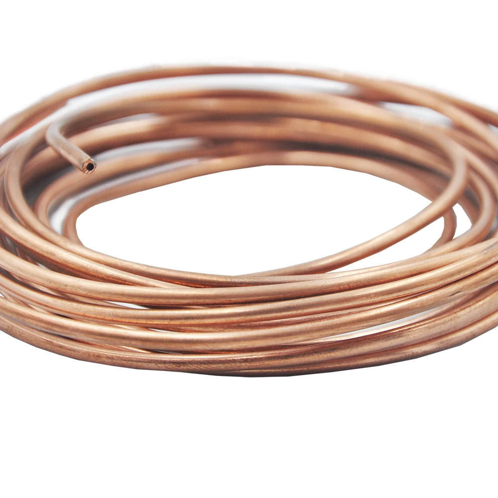 1M D2x3mm Hydraulic Oil Copper Tube For 1:14 RC Excavator Loader DIY Toy Car Model Parts