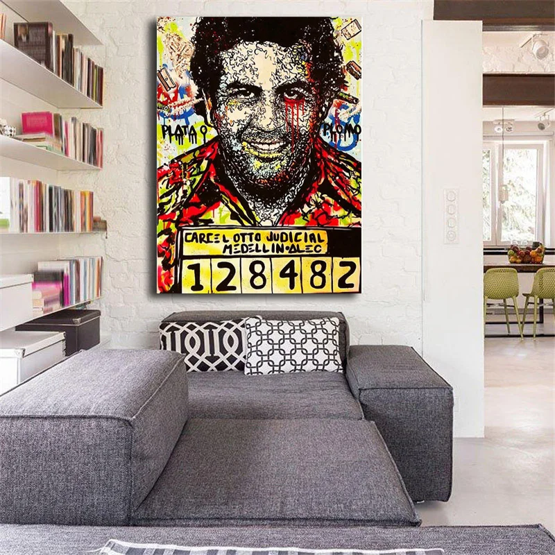 ALEC Monopolies Pablo Escobar Wallpaper HD Canvas Posters Prints Wall Art Oil Painting Decorative Picture Modern Home Decoration