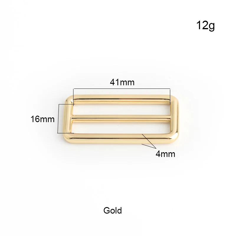 10-30-100pcs 41mm 4 colors Metal Slider Buckle Metal slide buckle for bag luggage belt metal buckle image 2