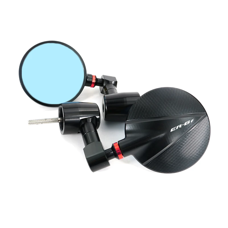 

Motorcycle CNC Aluminum Rear View Side Mirror Fit For KAWASAKI Ninja 650R ER-6f / EX-6 2006 2007 2008 Handle Bar End Mirrors