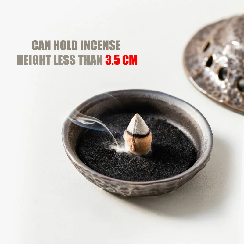 Creative UFO Incense Burner Alien Spaceship Ceramic Censer Incense Holder Statue Home Office Desk Decor Ornament Dropshipping