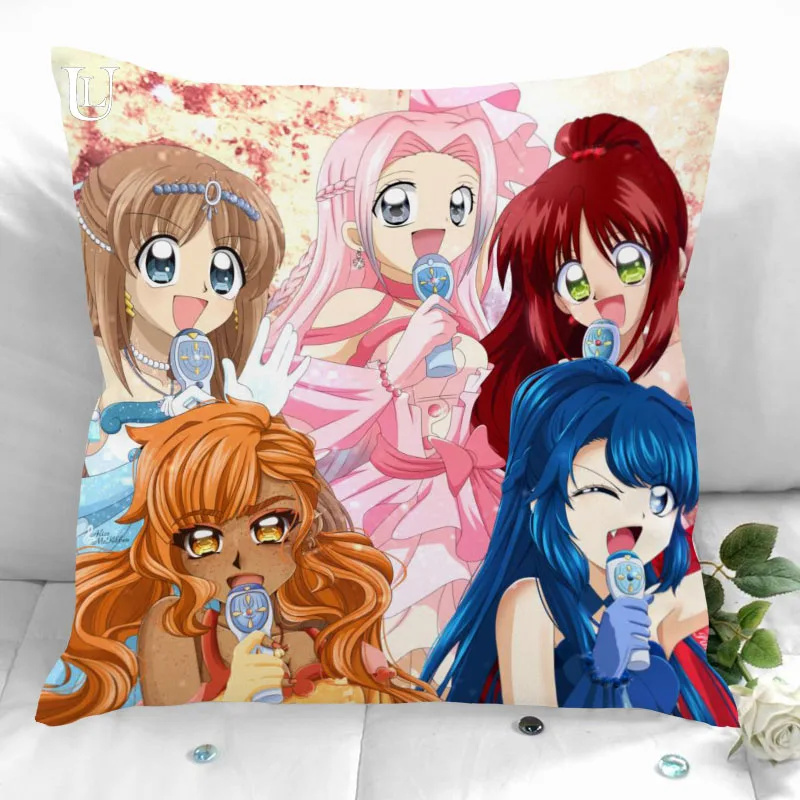 Mermaid-Melody-Pichi-Pichi-Pitch-Pillowcases Square Pillowcase Home Decorative Zipper Pillow Cover 35X35cm40X40cm(One Side)