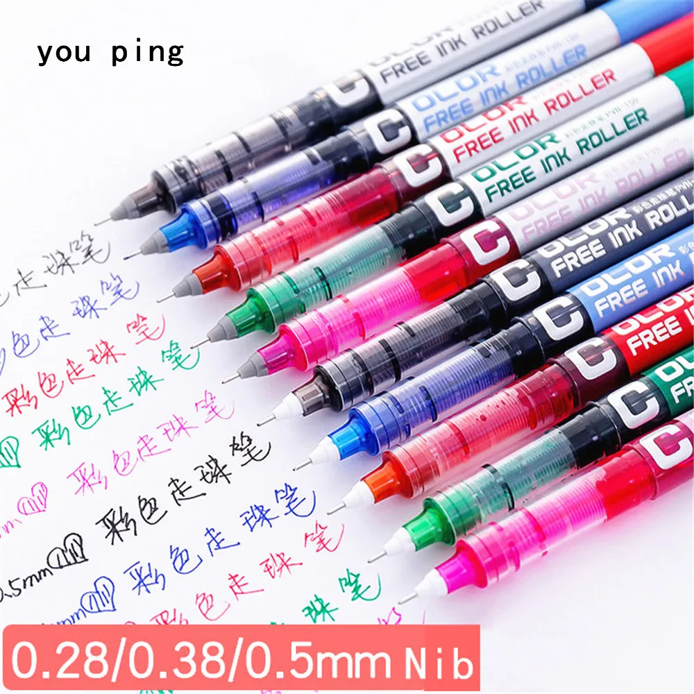 Luxury quality Student School Office Stationery  Fine Nib Gel Pen Big Ink Capacity  Ballpoint pen New