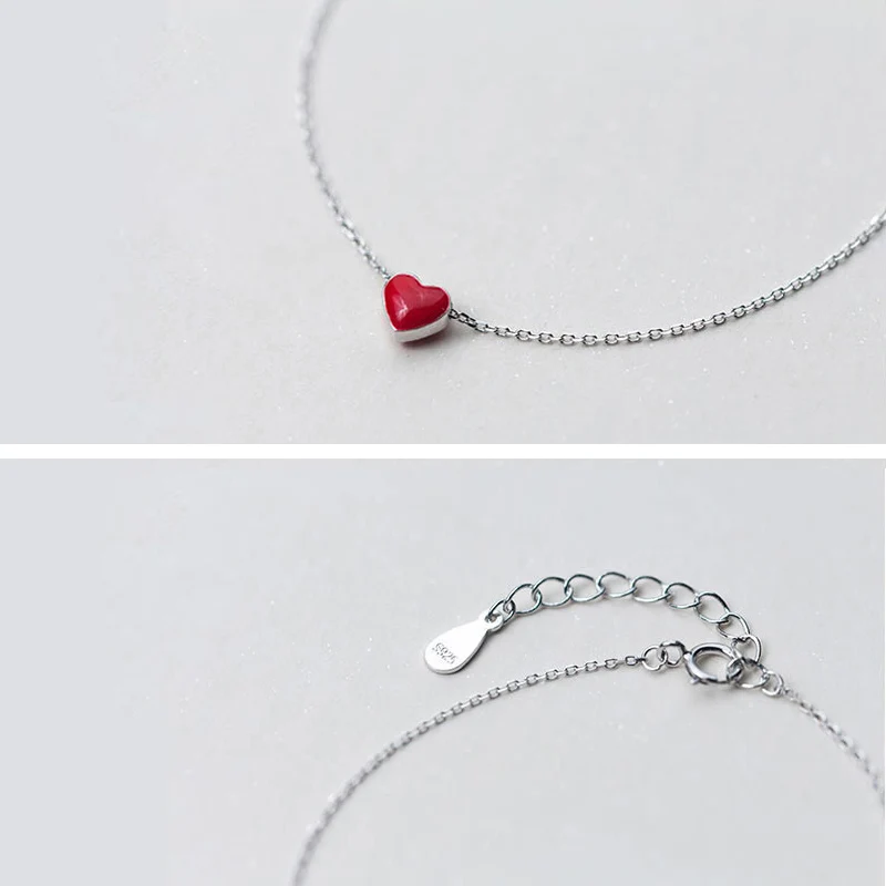 La Monada Minimalist Heart Bracelets For Women Silver 925 Sterling Jewelry Fine 925 Sterling Silver Women\'s Bracelet Female
