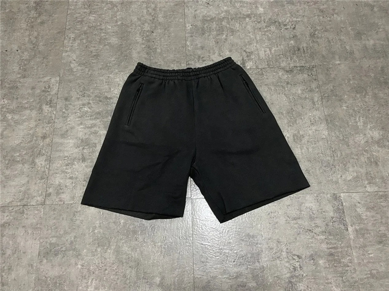 SEASON 6 Kanye West Shorts Women Hip Hop Washed Make Old 1:1 High Quality Shorts Innen saison Tag Reithose men casual shorts