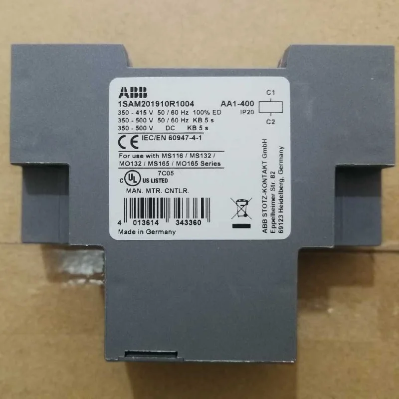 ABB AA1 Shunt trips – mountable on the left   AA1-24   AA1-110  AA1-230  AA1-400